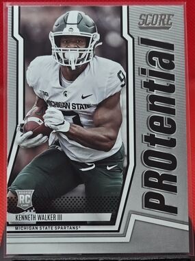 Kenneth Walker III Rookie Card - Michigan State - Seahawks 4 Card Lot